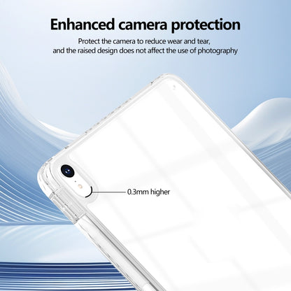 For iPad mini 2024 / mini 6 Acrylic Hybrid TPU Tablet Case with Pen Slot(Transparent) by bashfashion