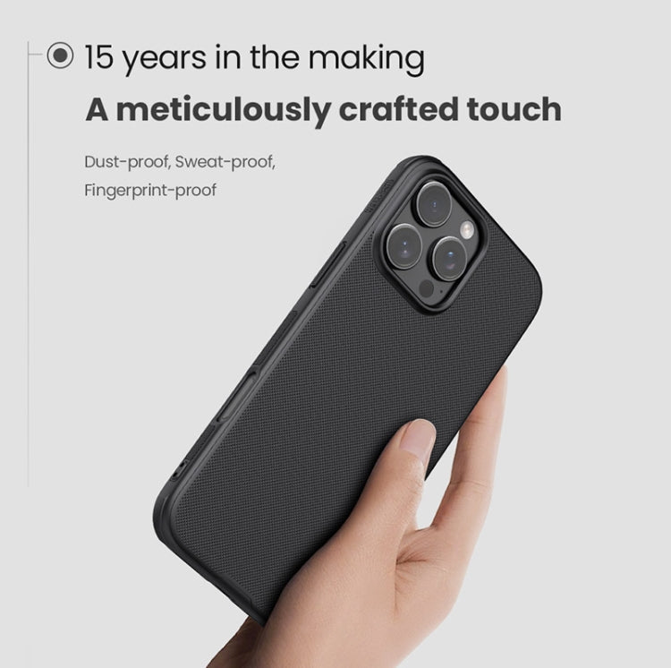 For iPhone 16 Pro Max NILLKIN Frosted Shield Pro PC + TPU Phone Case(Black) by NILLKIN