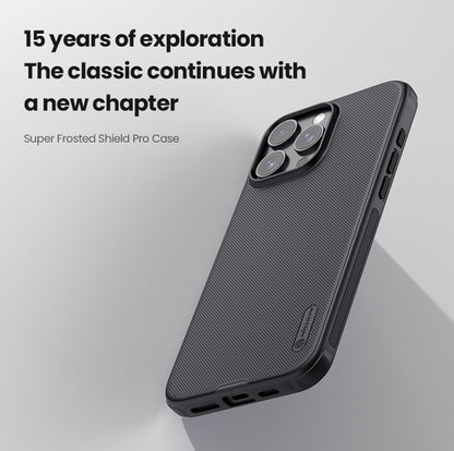 For iPhone 16 Pro NILLKIN Frosted Shield Pro PC + TPU Phone Case(Black) by NILLKIN