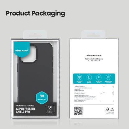 For iPhone 16 Pro NILLKIN Frosted Shield Pro PC + TPU Phone Case(Black) by NILLKIN