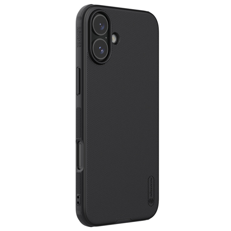 For iPhone 16 NILLKIN Frosted Shield Pro PC + TPU Phone Case(Black) by NILLKIN