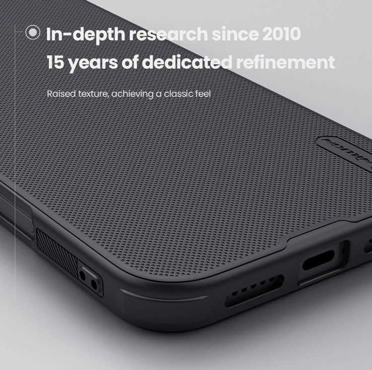 For iPhone 16 NILLKIN Frosted Shield Pro PC + TPU Phone Case(Black) by NILLKIN