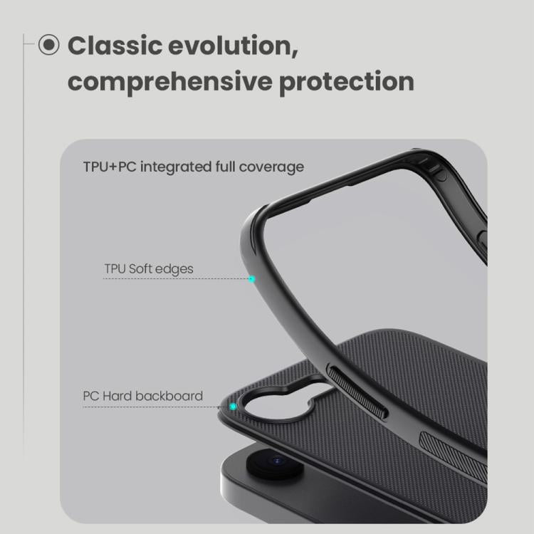 For iPhone 16e NILLKIN Frosted Shield Pro PC + TPU Phone Case(Green) by NILLKIN