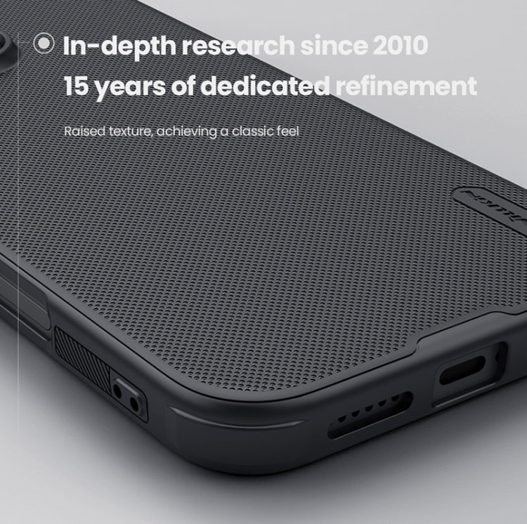 For iPhone 16 Pro Max NILLKIN Frosted Shield Pro Magnetic Magsafe Phone Case(Black) by NILLKIN