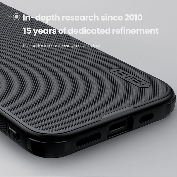 For iPhone 16e NILLKIN Frosted Shield Pro Magnetic Magsafe Phone Case(Black) by NILLKIN