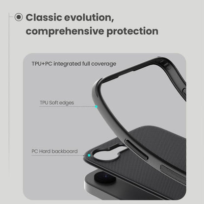 For iPhone 16e NILLKIN Frosted Shield Pro Magnetic Magsafe Phone Case(Black) by NILLKIN