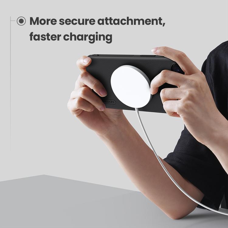 For iPhone 16e NILLKIN Frosted Shield Pro Magnetic Magsafe Phone Case(Black) by NILLKIN