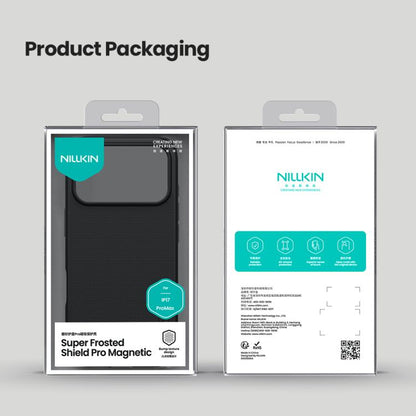 For iPhone 17 Pro Max NILLKIN Frosted Shield Pro Magnetic Magsafe Phone Case(Black) by NILLKIN