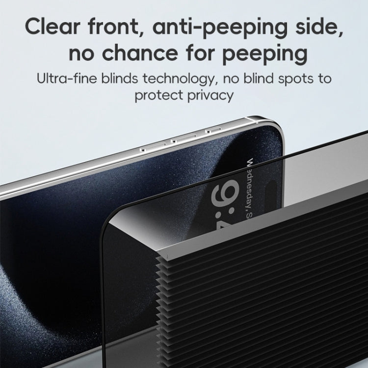 For iPhone 16 ZGA 0.33mm 2.5D Anti-static Privacy Tempered Glass Film by ZGA