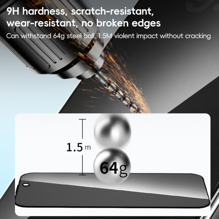 For iPhone 16 ZGA 0.33mm 2.5D Anti-static Privacy Tempered Glass Film by ZGA