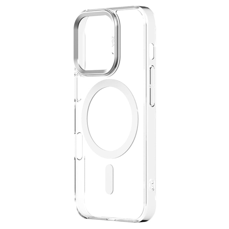 For iPhone 16 Pro ZGA Magsafe Clear PC Tempered Glass Phone Case(Transparent) by ZGA