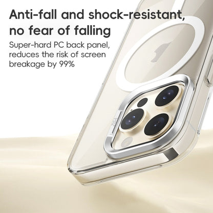 For iPhone 16 ZGA Magsafe Clear PC Tempered Glass Phone Case(Transparent) by ZGA