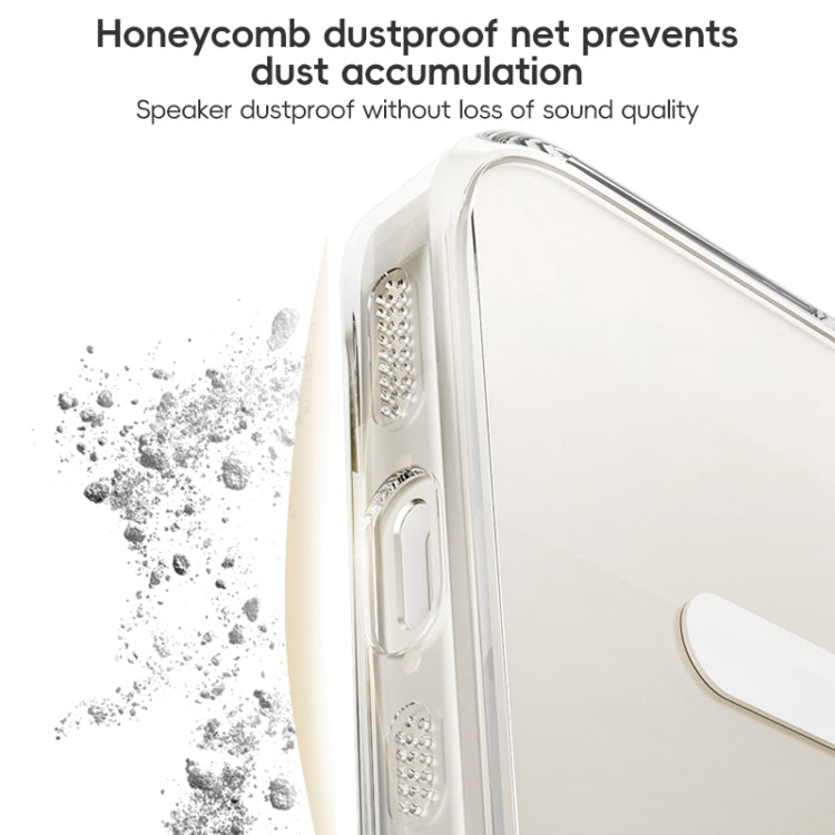 For iPhone 16 ZGA Magsafe Clear PC Tempered Glass Phone Case(Frosted White) by ZGA