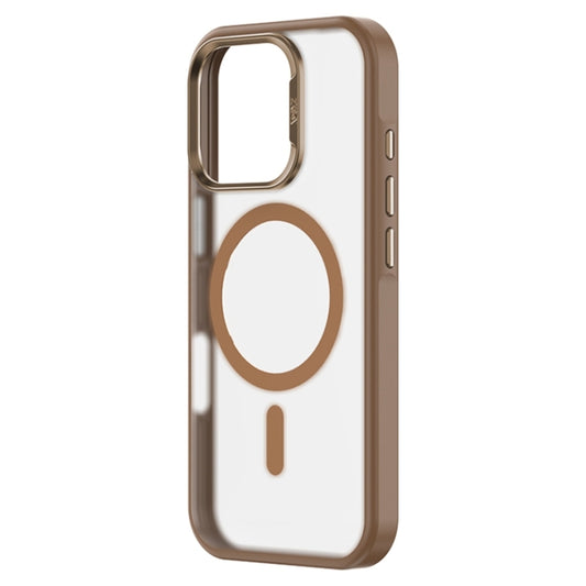 For iPhone 16 Pro Max ZGA Magsafe Frosted PC Hybrid TPU Phone Case(Gold) by ZGA