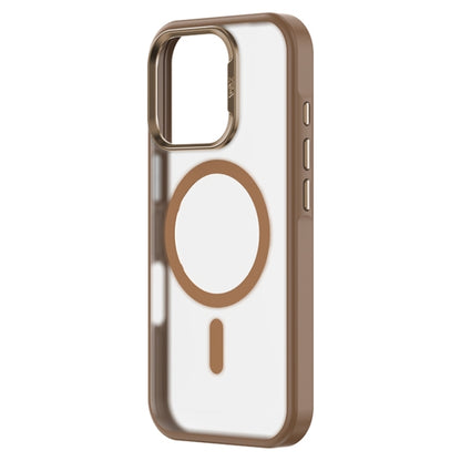 For iPhone 16 Pro ZGA Magsafe Frosted PC Hybrid TPU Phone Case(Gold) by ZGA