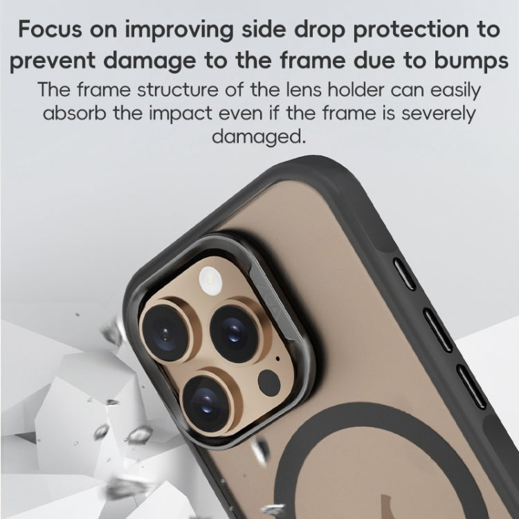 For iPhone 16 Pro Max ZGA Magsafe Frosted PC Hybrid TPU Phone Case(Gold) by ZGA