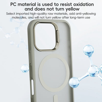 For iPhone 16 Pro ZGA Magsafe Frosted PC Hybrid TPU Phone Case(Black) by ZGA