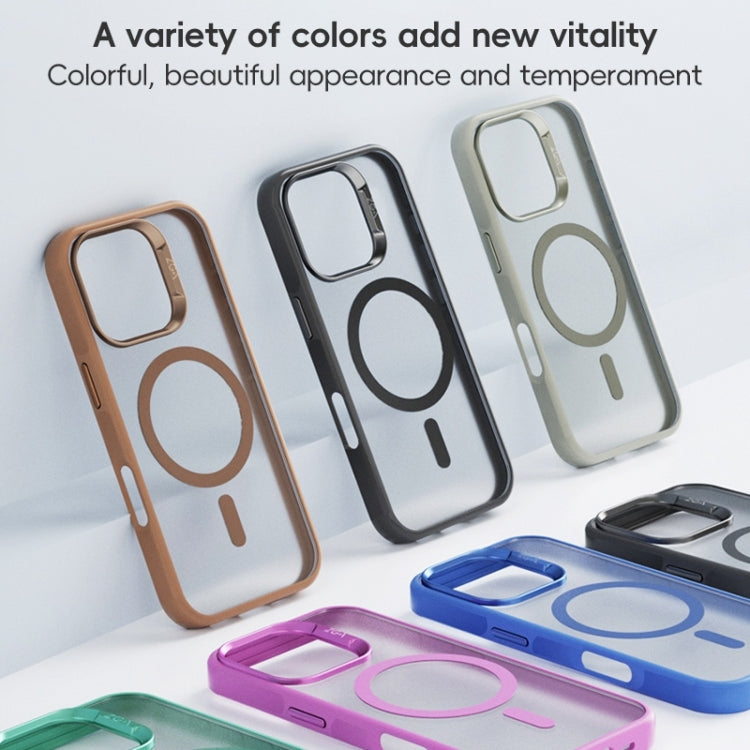 For iPhone 16 Pro ZGA Magsafe Frosted PC Hybrid TPU Phone Case(Gold) by ZGA