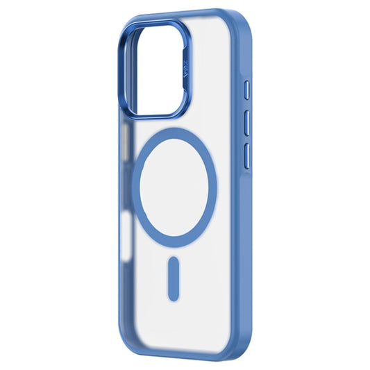 For iPhone 16 Plus ZGA Magsafe Frosted PC Hybrid TPU Phone Case(Blue) by ZGA