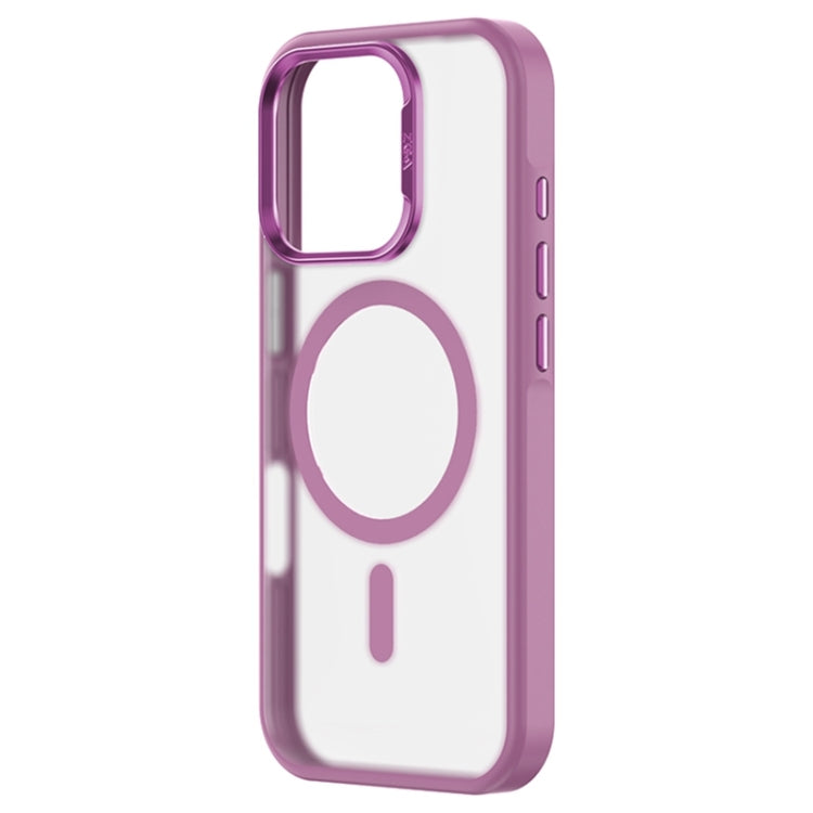 For iPhone 16 ZGA Magsafe Frosted PC Hybrid TPU Phone Case(Pink) by ZGA