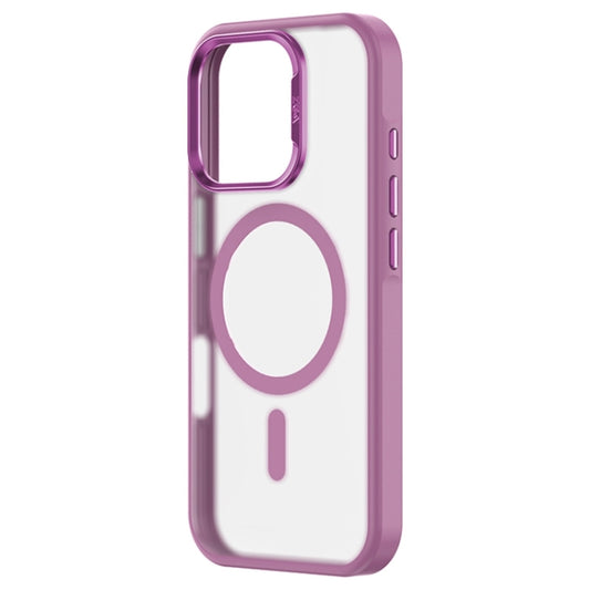 For iPhone 16 ZGA Magsafe Frosted PC Hybrid TPU Phone Case(Pink) by ZGA