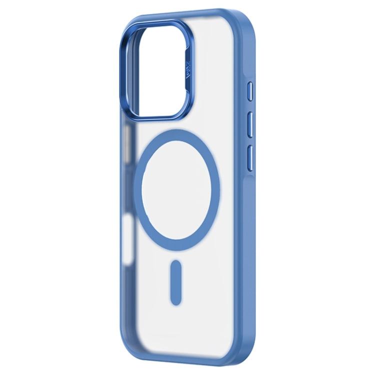 For iPhone 16 ZGA Magsafe Frosted PC Hybrid TPU Phone Case(Blue) by ZGA