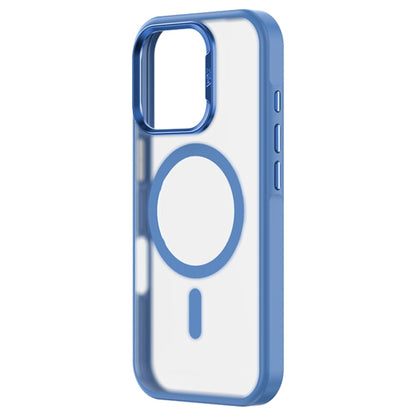 For iPhone 16 ZGA Magsafe Frosted PC Hybrid TPU Phone Case(Blue) by ZGA