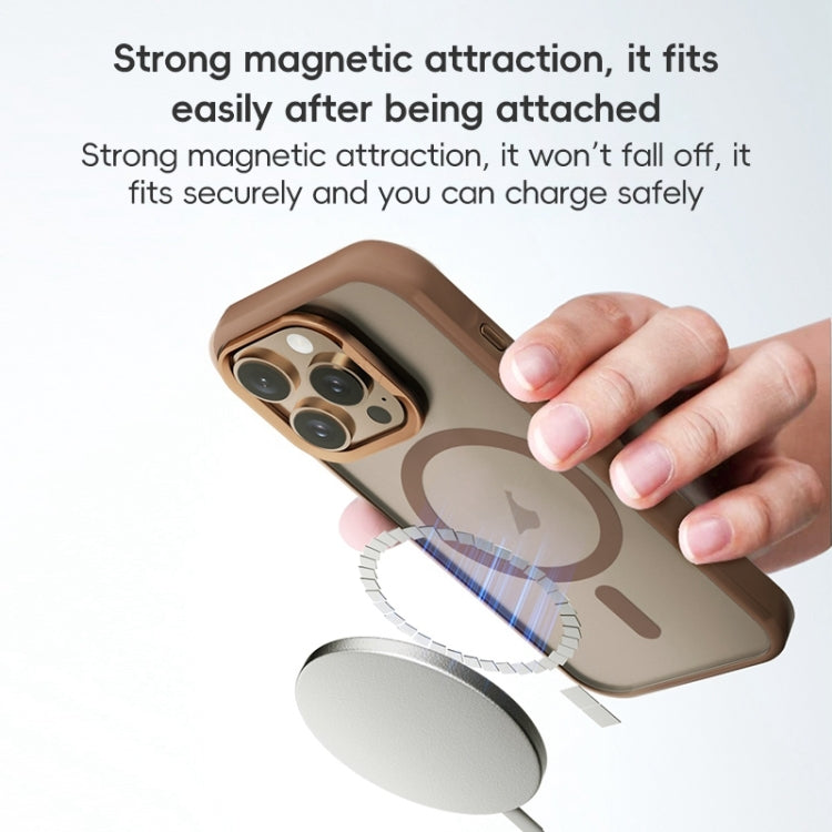 For iPhone 16 ZGA Magsafe Frosted PC Hybrid TPU Phone Case(Green) by ZGA