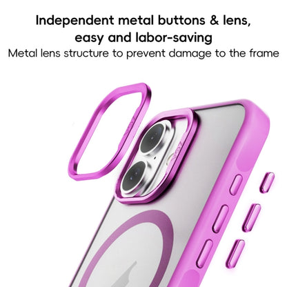 For iPhone 16 ZGA Magsafe Frosted PC Hybrid TPU Phone Case(Pink) by ZGA