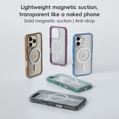 For iPhone 16 Plus ZGA Colorful Airbag Magsafe PC Hybrid TPU Phone Case(Blue) by ZGA