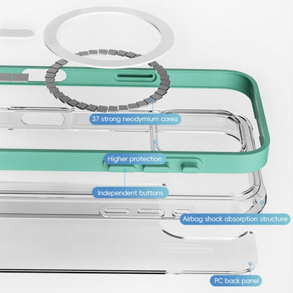 For iPhone 16 Plus ZGA Colorful Airbag Magsafe PC Hybrid TPU Phone Case(Black) by ZGA