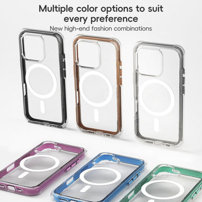 For iPhone 16 Plus ZGA Colorful Airbag Magsafe PC Hybrid TPU Phone Case(Green) by ZGA