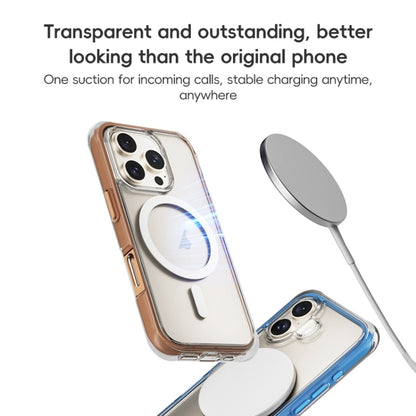 For iPhone 16 Pro ZGA Colorful Airbag Magsafe PC Hybrid TPU Phone Case(Grey) by ZGA