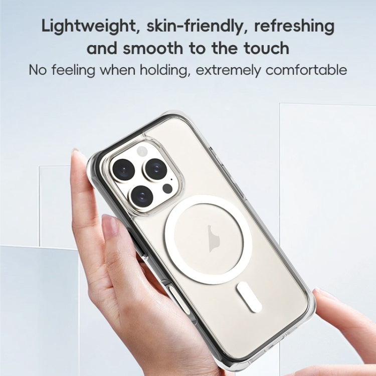 For iPhone 16 Pro ZGA Colorful Airbag Magsafe PC Hybrid TPU Phone Case(Grey) by ZGA