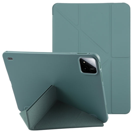 For Xiaomi Pad 7 / 7 Pro Deformation Silicone Leather Tablet Case(Deep Green) by bashfashion