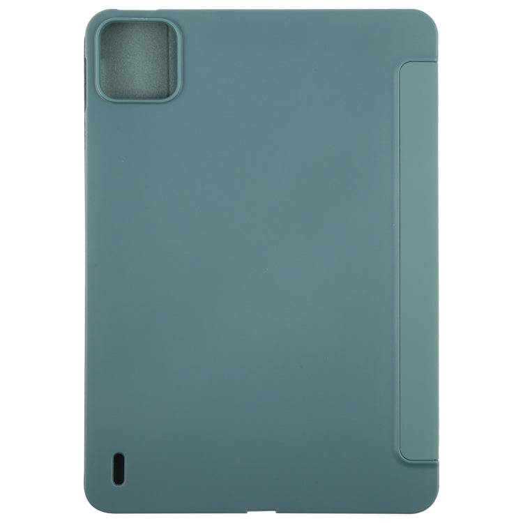 For Xiaomi Pad 7 / 7 Pro Deformation Silicone Leather Tablet Case(Deep Green) by bashfashion