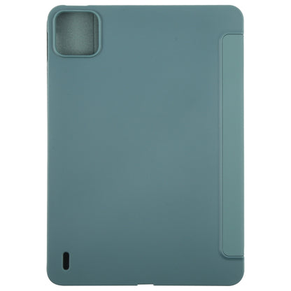 For Xiaomi Pad 7 / 7 Pro Deformation Silicone Leather Tablet Case(Deep Green) by bashfashion