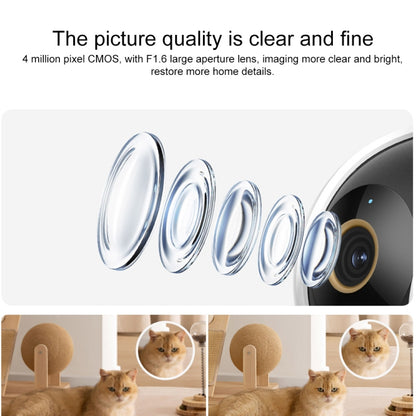 Original Xiaomi Smart Camera C500 Dual Lens Edition 4MP Support AI Detection, US Plug(White) by Xiaomi