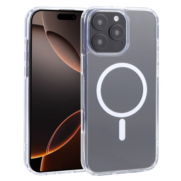 For iPhone 16 Pro Max GEBEI MagSafe Magnetic Transparent Phone Case(Transparent) by GEBEI