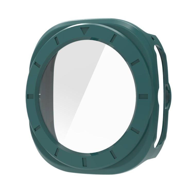 For Samsung Galaxy Watch Ultra 47mm / Ultra 2025 Tempered Glass Film Integrated PC Watch Protective Cover(Green) by bashfashion
