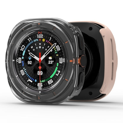 For Samsung Galaxy Watch Ultra 47mm / Ultra 2025 Tempered Glass Film Integrated PC Watch Protective Cover(Transparent) by bashfashion