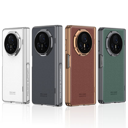 For Honor Magic V3 GKK Integrated Magnetic Fold Hinge AG Phantom Shockproof Phone Case(Sand Gold) by GKK