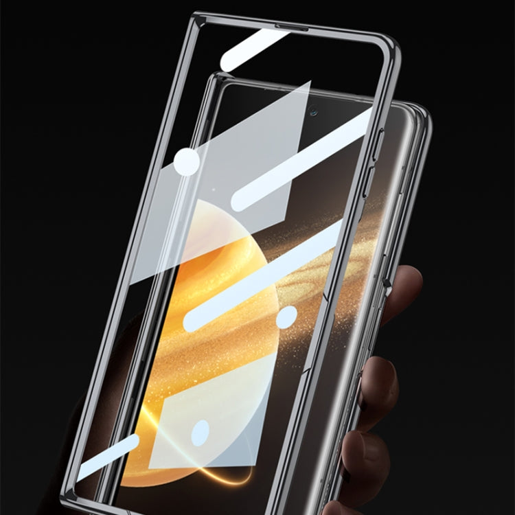 For Honor Magic V3 GKK Integrated Magnetic Fold Hinge AG Phantom Shockproof Phone Case(Sand Gold) by GKK