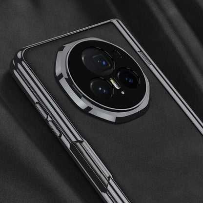 For Honor Magic Vs3 GKK Integrated Magnetic Fold Hinge Leather Shockproof Phone Case(Matte Black) by GKK