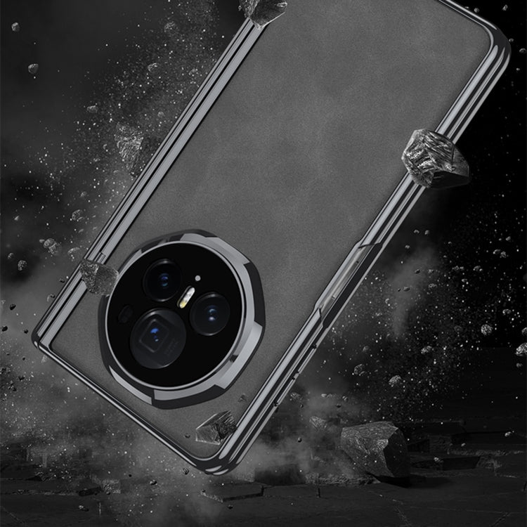 For Honor Magic Vs3 GKK Integrated Magnetic Fold Hinge Leather Shockproof Phone Case(Matte Green) by GKK