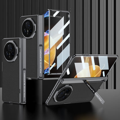 For Honor Magic V3 GKK Integrated Magnetic Fold Hinge Leather Shockproof Phone Case(Black) by GKK