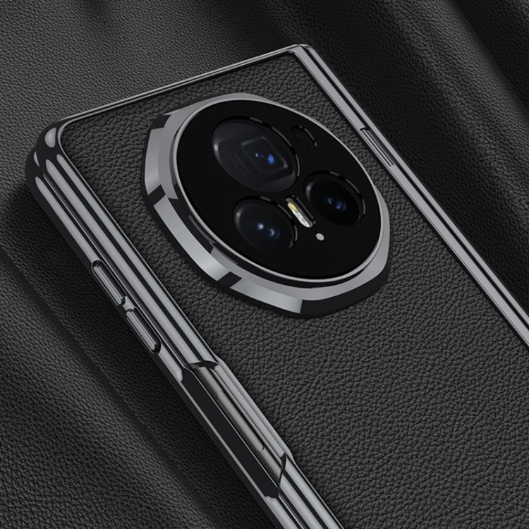 For Honor Magic V3 GKK Integrated Magnetic Fold Hinge Leather Shockproof Phone Case(Black) by GKK