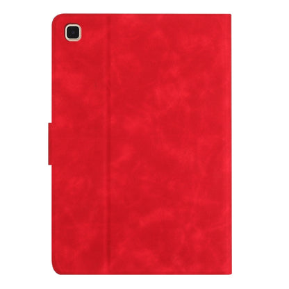 For Samsung Galaxy Tab A 10.1 2019 Embossed Couple Cat Smart Tablet Leather Case(Red) by bashfashion