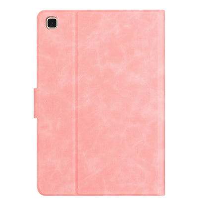 For Samsung Galaxy Tab A 10.1 2019 Embossed Couple Cat Smart Tablet Leather Case(Pink) by bashfashion