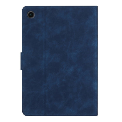 For Samsung Galaxy Tab A11 / A9 Embossed Couple Cat Smart Tablet Leather Case(Blue) by bashfashion